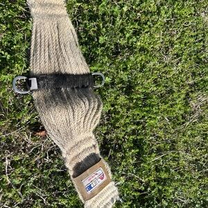 Wool Horse Cinch with Metal Buckles